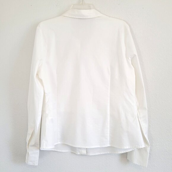 VTG Covington White Long Sleeved Button Up Cotton Dress Shirt XL EUC  Cute! - Picture 5 of 6